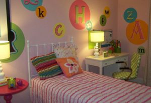 decorate child room with letters