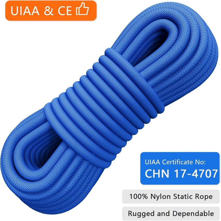2025 best climbing rope by XBEN shown coiled for outdoor use