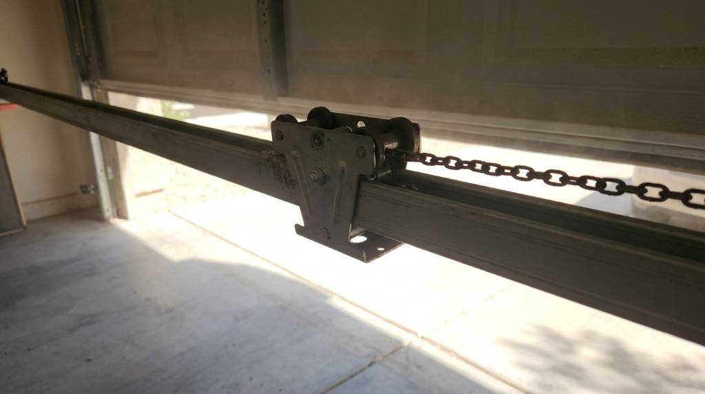 Garage opener lifting problem inside residential garage