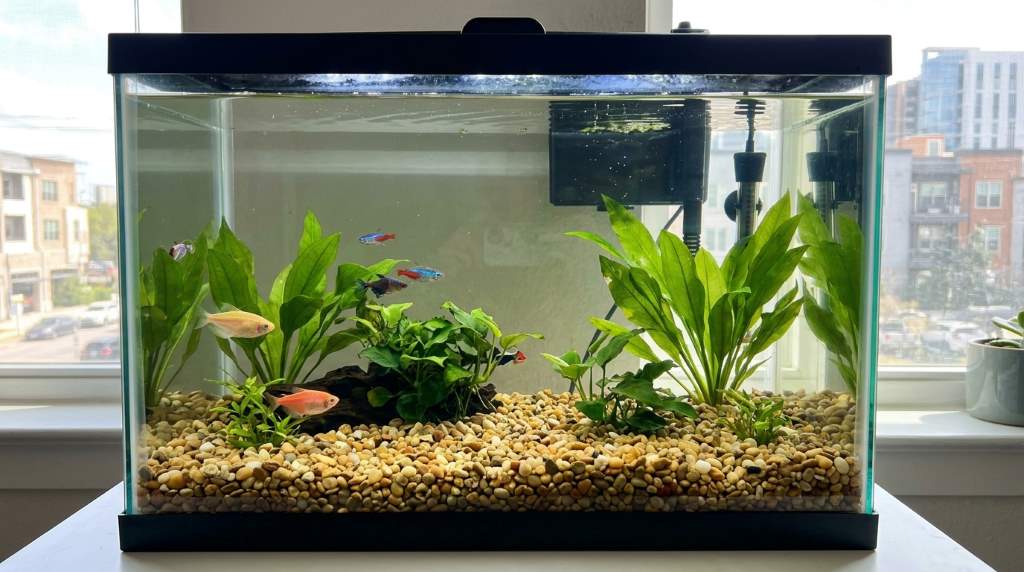 Aquarium cloudy after sand replacement