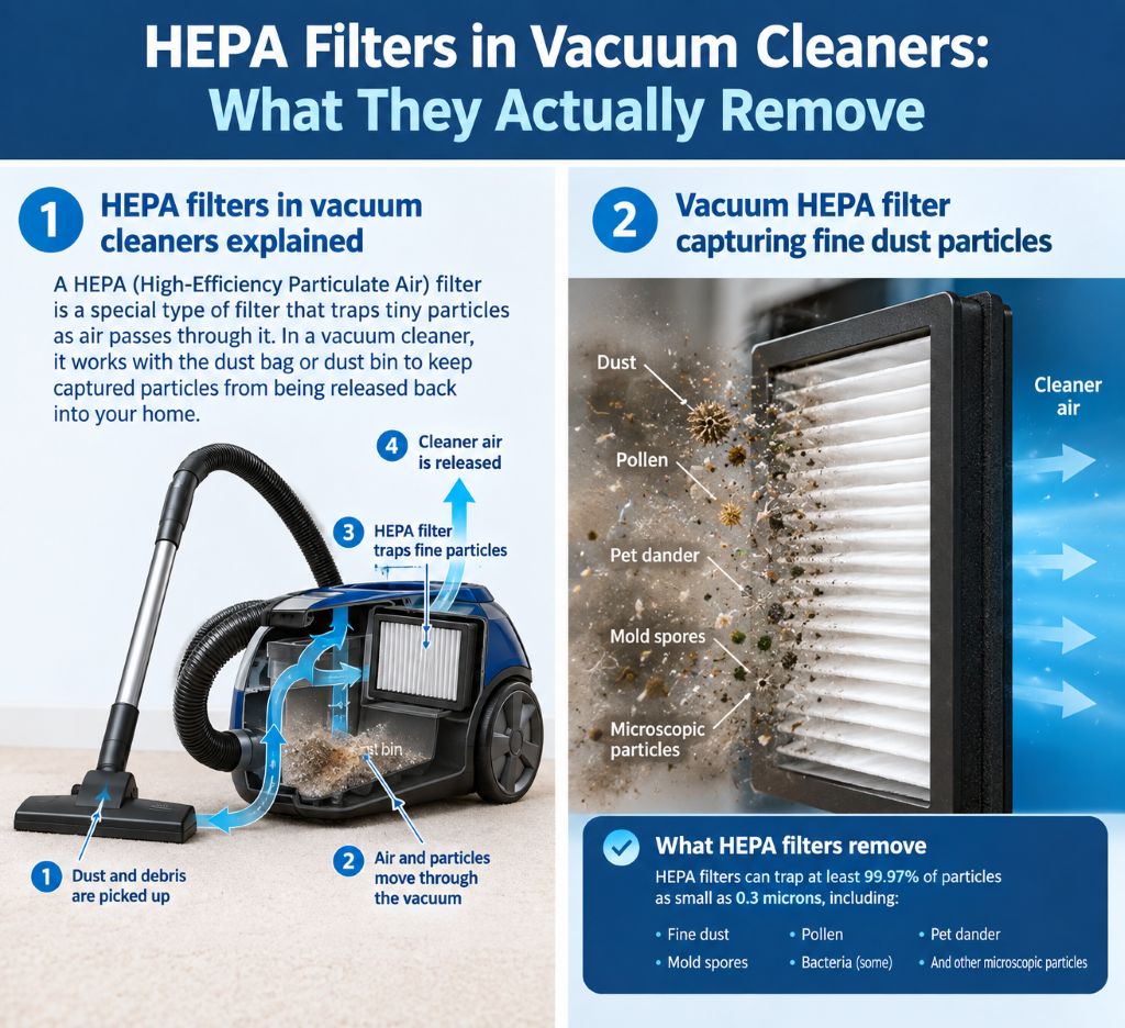 HEPA filters in vacuum cleaners explained