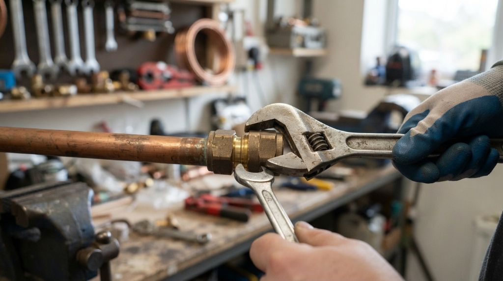 Joining copper pipes without solder